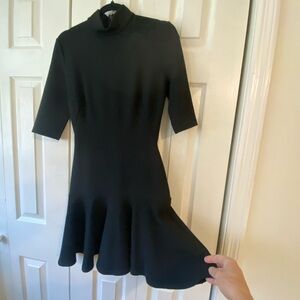 Black Halo Classic Black Long Sleeve Dress